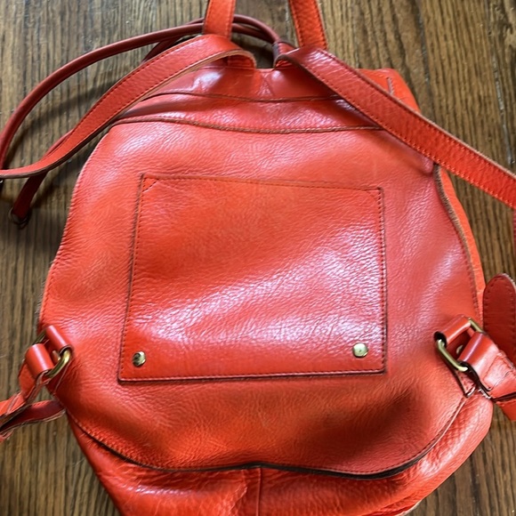 BeCa by Joy Gryson Red Leather Backpack for Women - Picture 10 of 12